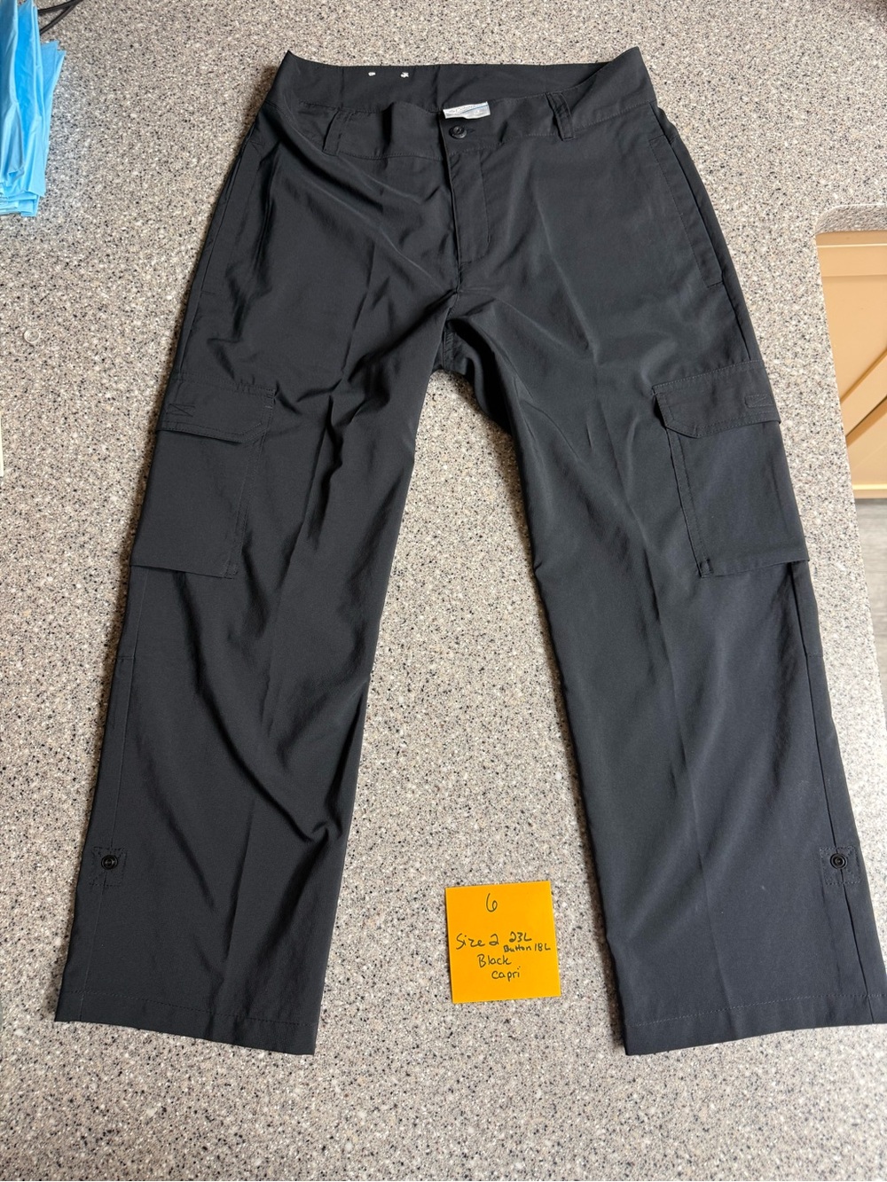 Columbia Black Women's Cargo Capris